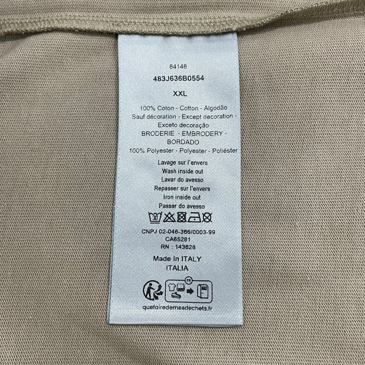 DIOR(ディオール) 半袖Tシャツ483J636B0554 483J636B0554 カーキ