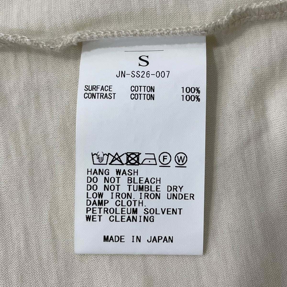 26SSRAGLAN HENLEY NECK TEEロングカットソーJNSS26007