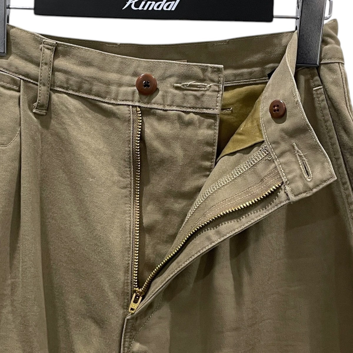 タックワイドパンツ Chino High Waisted Neem Baggy Pants チノ ハイウエストニームバギーパンツ EK-1437LP