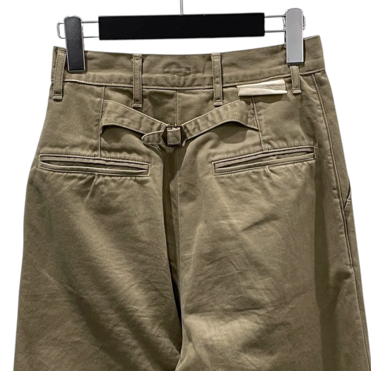 タックワイドパンツ Chino High Waisted Neem Baggy Pants チノ ハイウエストニームバギーパンツ EK-1437LP