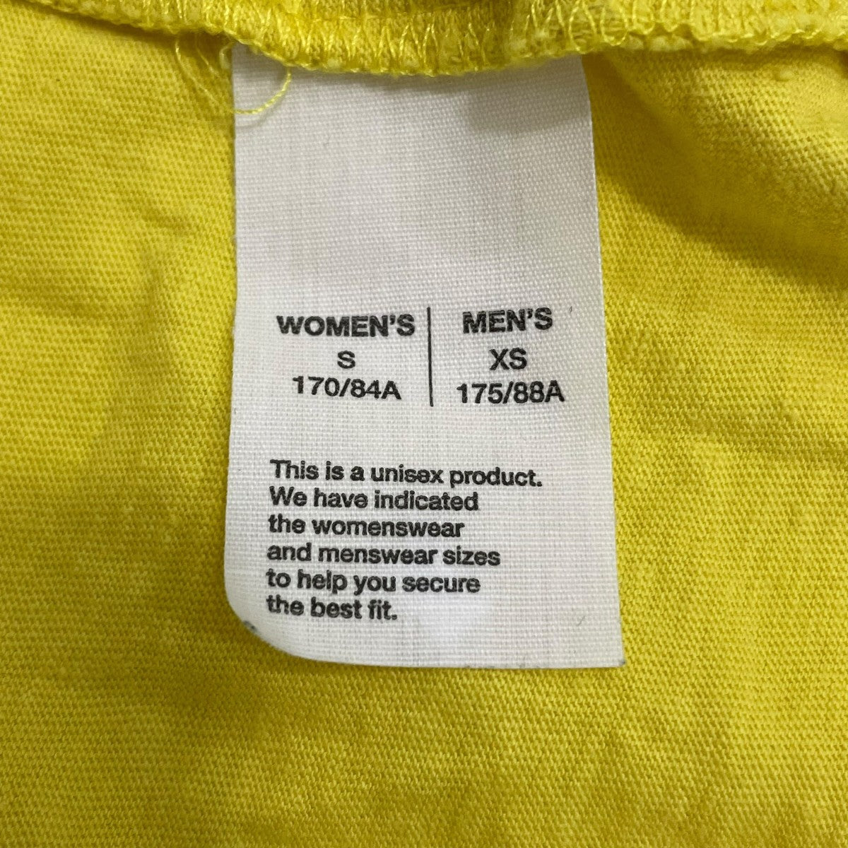 ACNE STUDIOS(アクネストゥディオズ) 半袖Tシャツ イエロー サイズ S