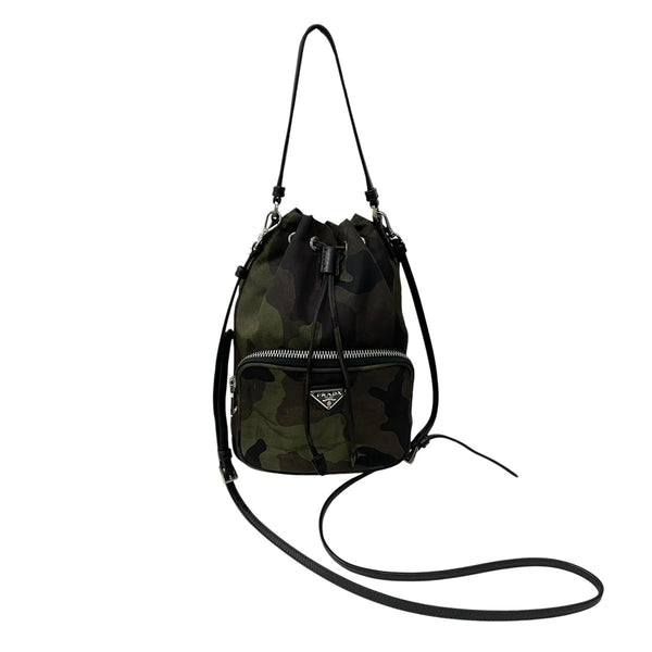 PRADA(プラダ) カモフラージュ柄ショルダーバッグ グリーン｜【公式