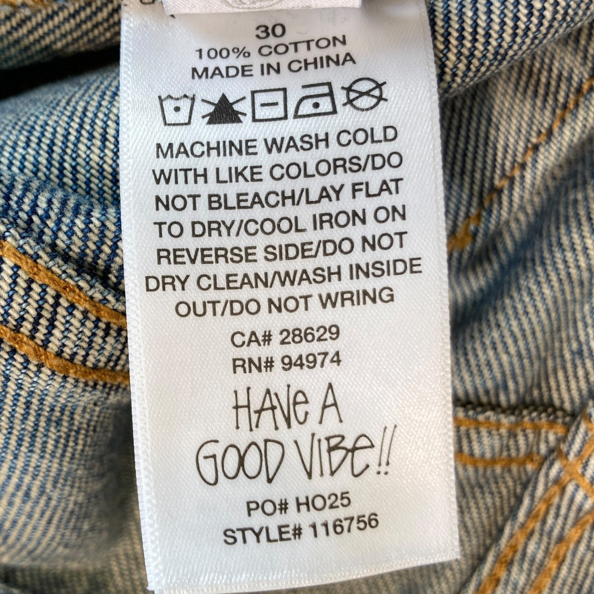 NEW CLASSIC JEAN DENIM加工デニムパンツ116756