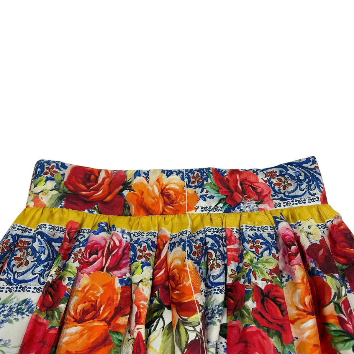 DOLCE & GABBANA マジョリカプリント フレアスカート DOLCE ＆ GABBANA(ドルチェアンドガッバーナ) 花柄フレアスカート