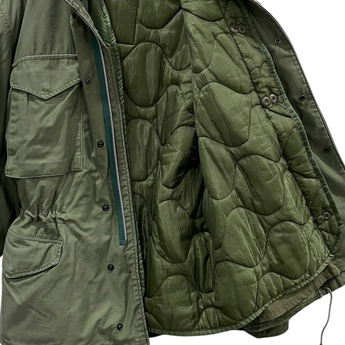 ALPHA INDUSTRIES×USED M-65 フィールドジャケット キルティングライナー COAT， COLD WEATHER， MAN’S FIELD 8415-01-099-7836／8415-00-782-2887 古着・中古-4枚目のアイテム画像