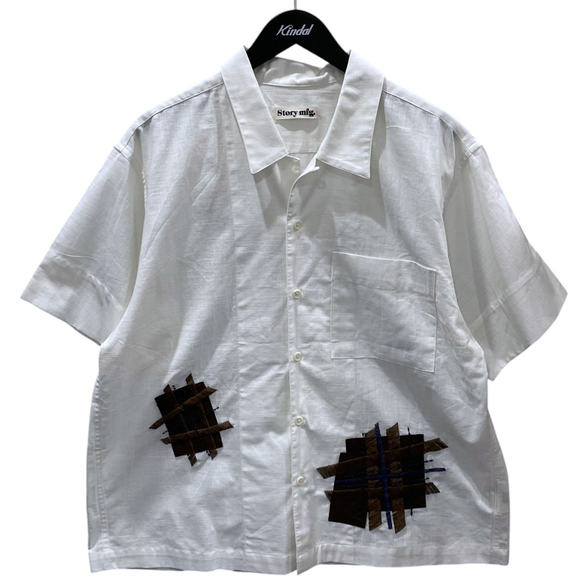 26SS パッチワーク刺繍オープンカラー半袖シャツ UNIFORM SHIRT ユニフォームシャツ SSS26SHU
