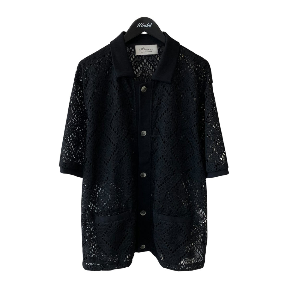 Azuma(アズマ) 26SSDATURA LACE KNIT SHIRT S S半袖シャツ26SH-KN-01