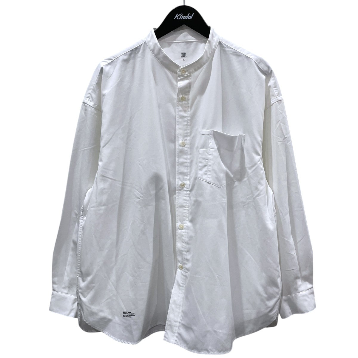 25AW バンドカラー長袖シャツ SERVICE WORK BAND COLLAR SHIRT サービス ワーク バンド カラー シャツ FDS252-50114