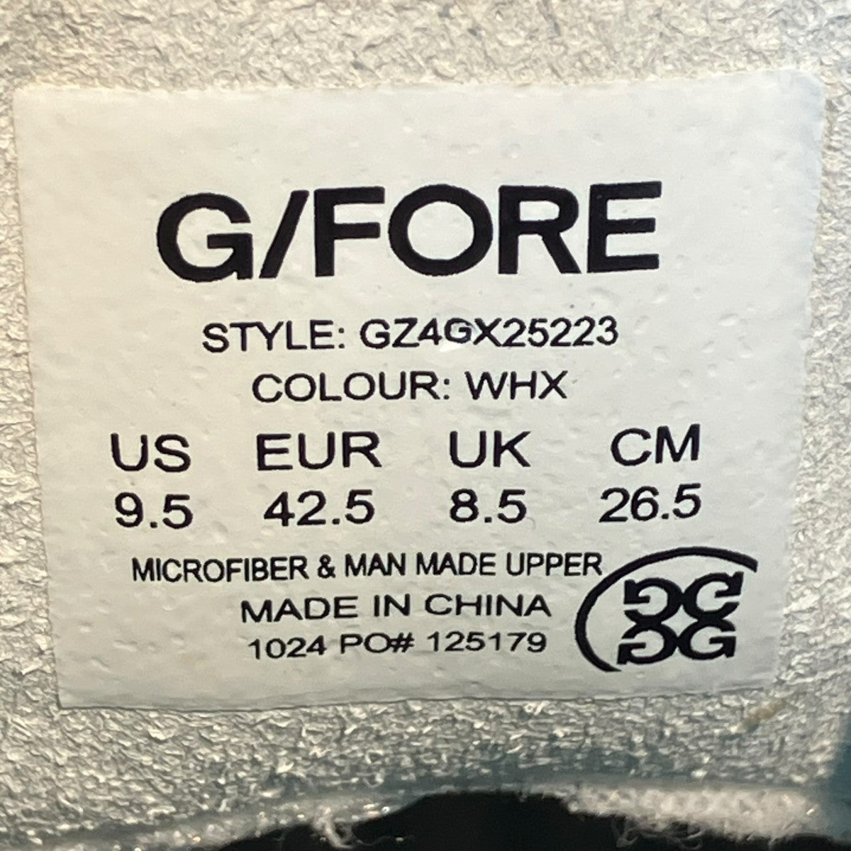EMBOSSED G．112ゴルフシューズGZ4GX25223