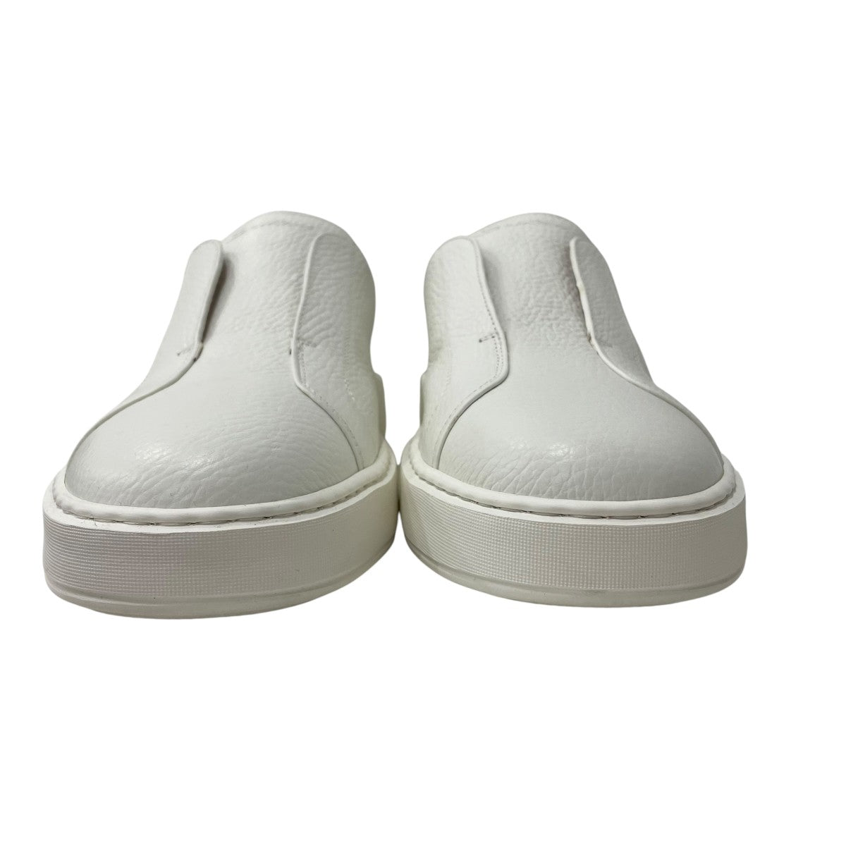 Santoni(サントーニ) slip-on - TaupeレザースニーカーMBCD21995