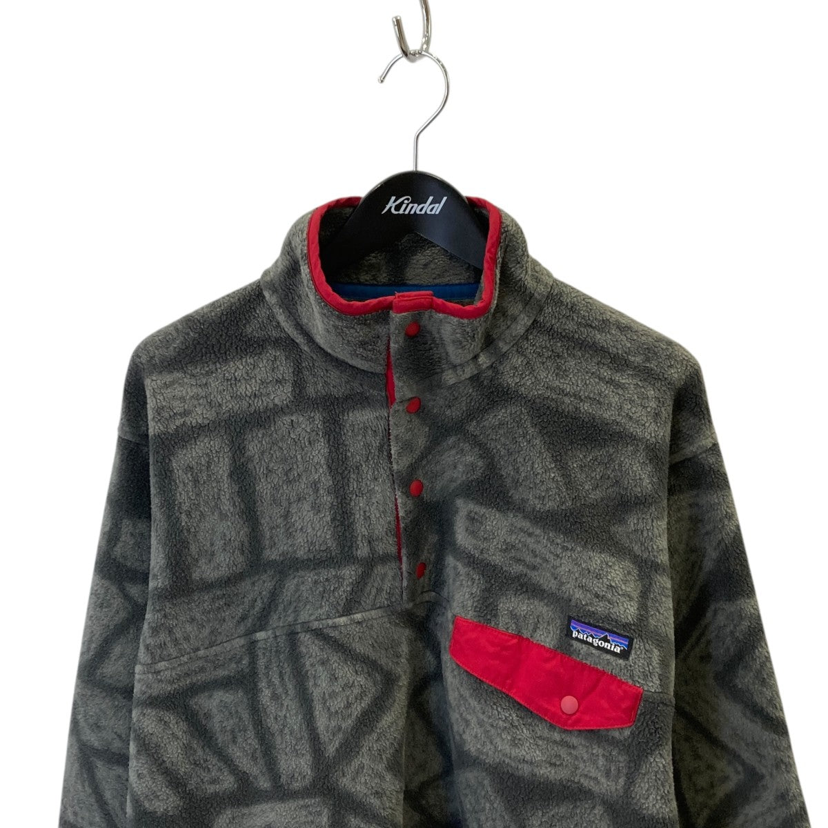 15AW総柄シンチラスナップTフリースジャケット25580