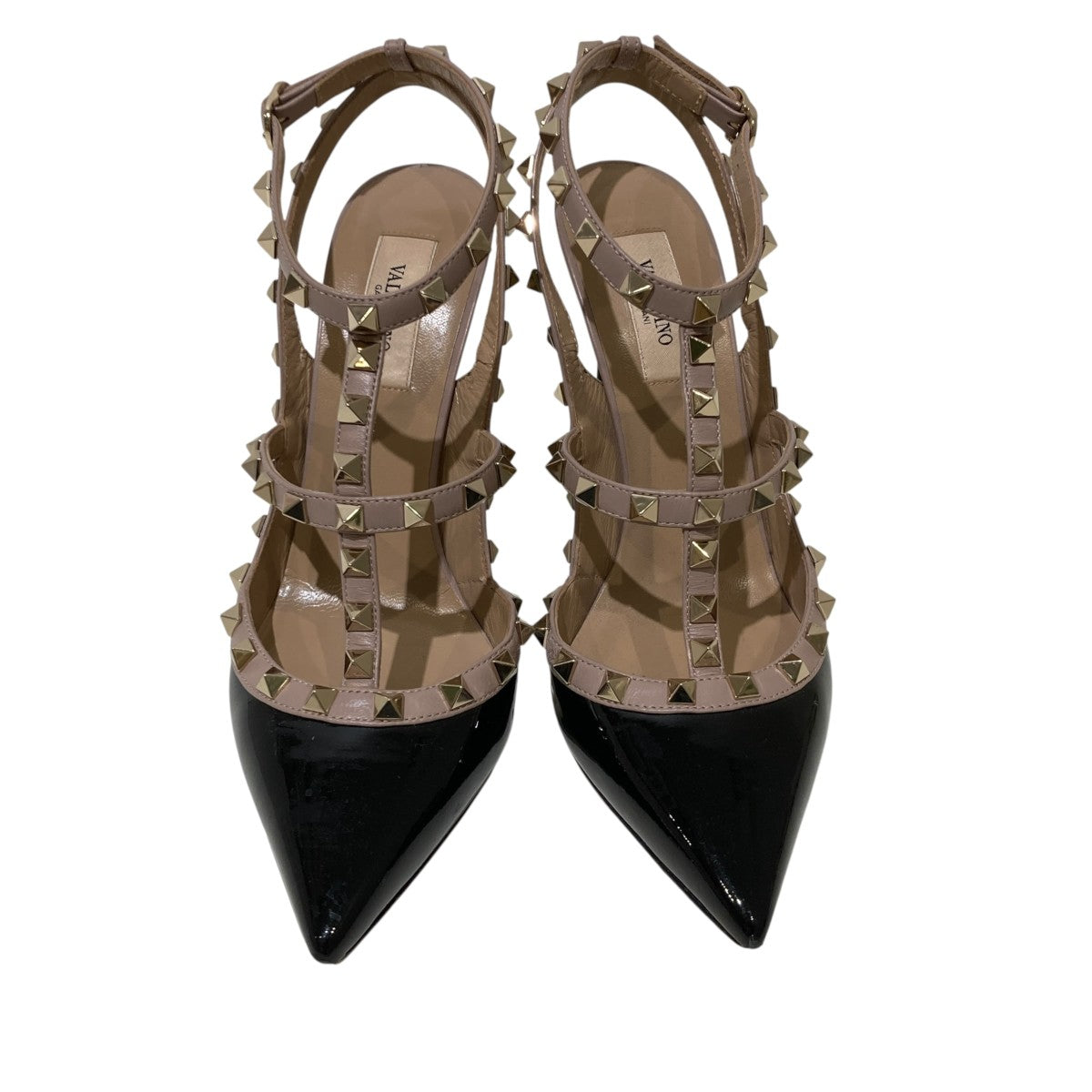 VALENTINO ロックスタッズ アンクルストラップパンプスストラップサンダル 古着・中古-4枚目のアイテム画像