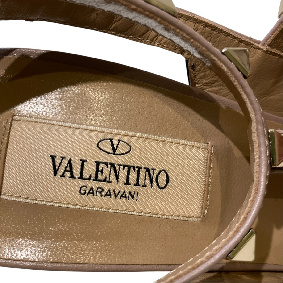 VALENTINO ロックスタッズ アンクルストラップパンプスストラップサンダル 古着・中古-6枚目のアイテム画像