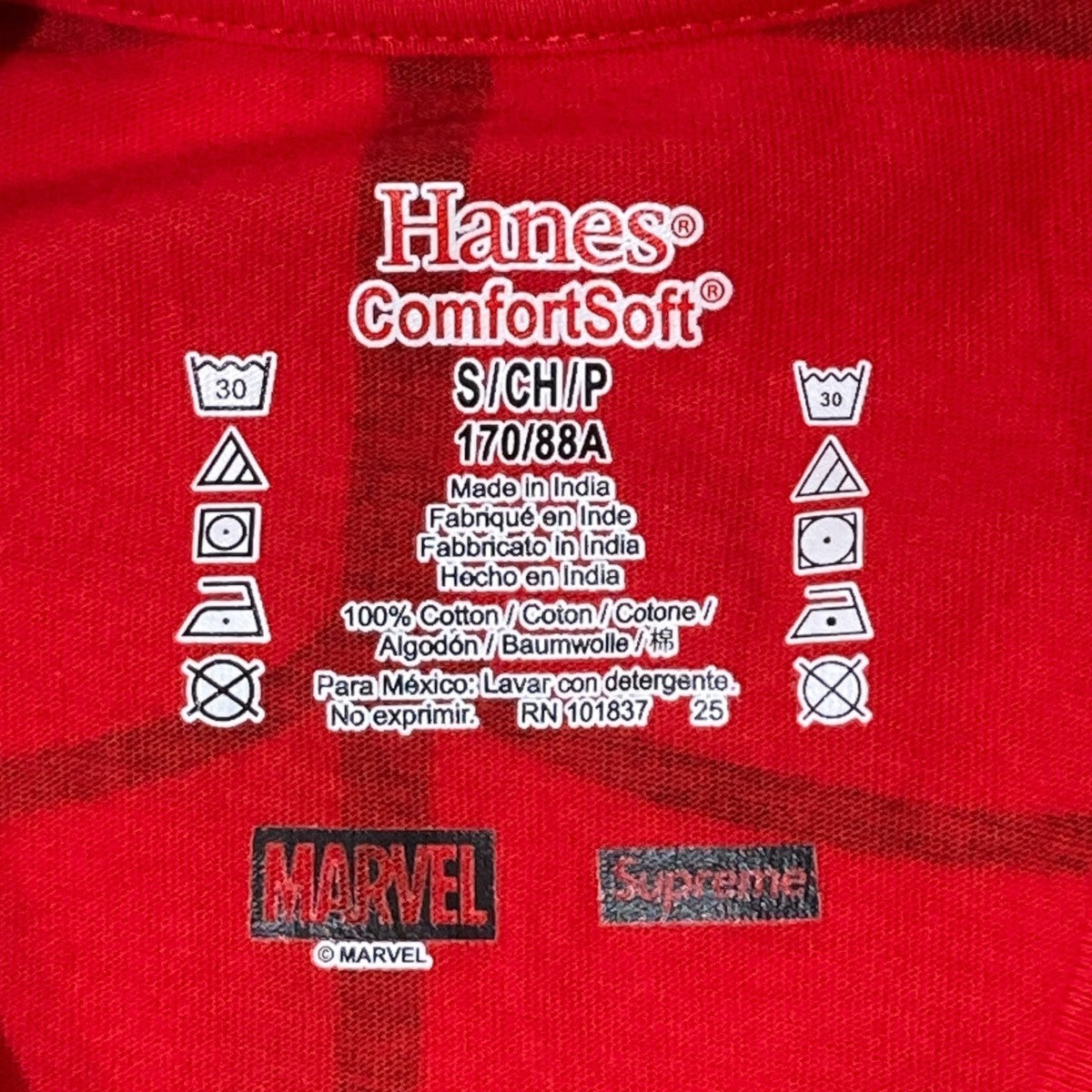 26SSSpider-Man Tagless Tees RED半袖Tシャツ