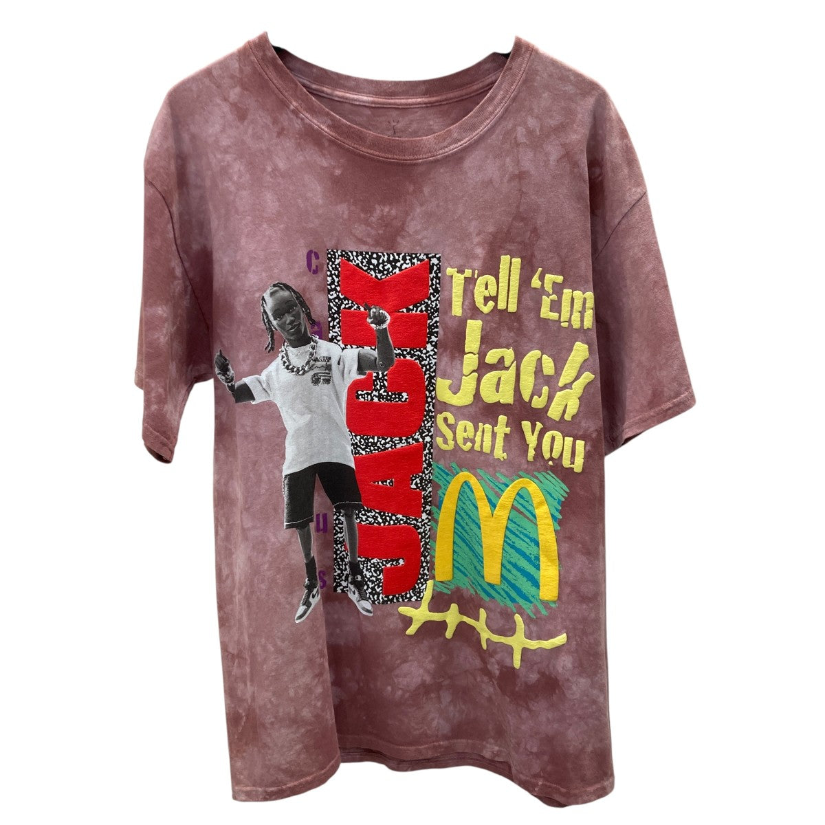 Travis Scott x McDonalds-Jack SmileTシャツ／タイダイTシャツ／半袖カットソー