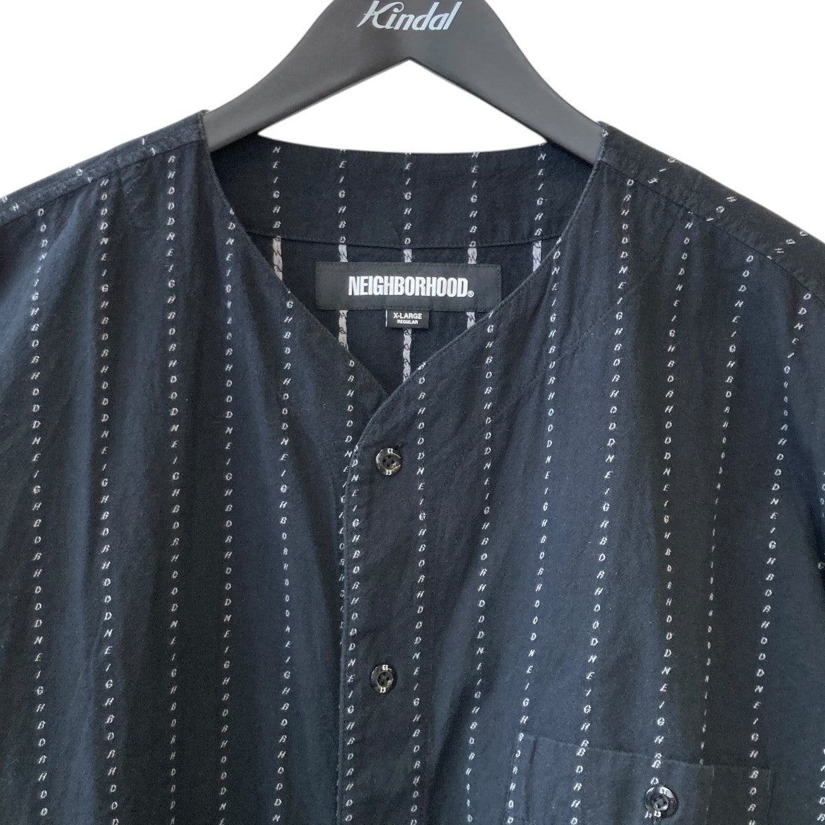DOBBY NO COLLAR SHIRT SS半袖シャツ251TSNH-SHM09