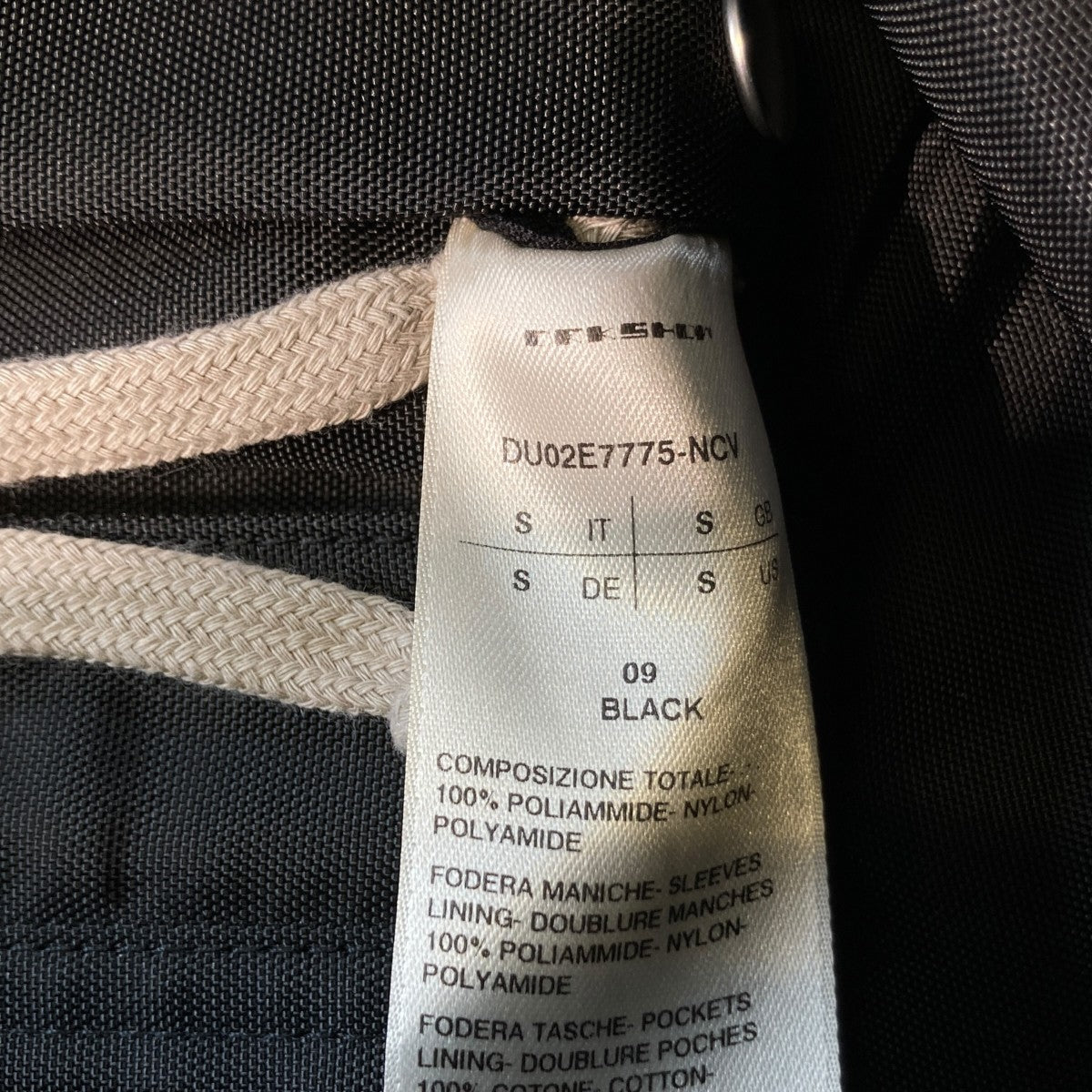 25AWConcealed Zipfront Jacketジップフロント ジャケットDU02E7775-NCV