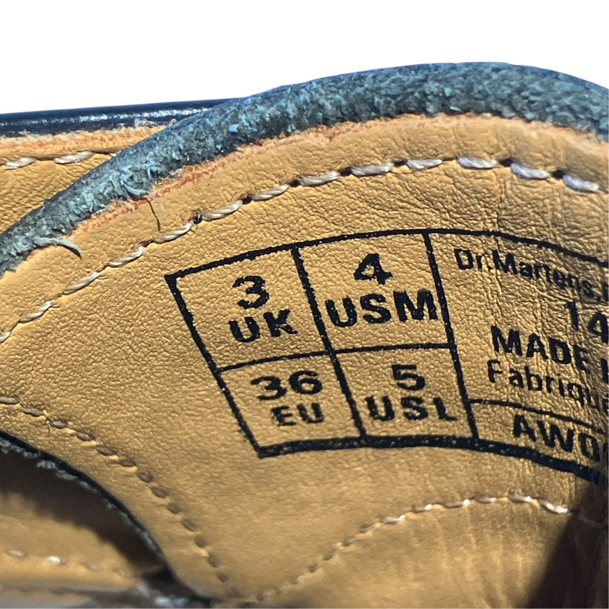 Dr．Martens 1461 593ホールシューズ 古着・中古-6枚目のアイテム画像