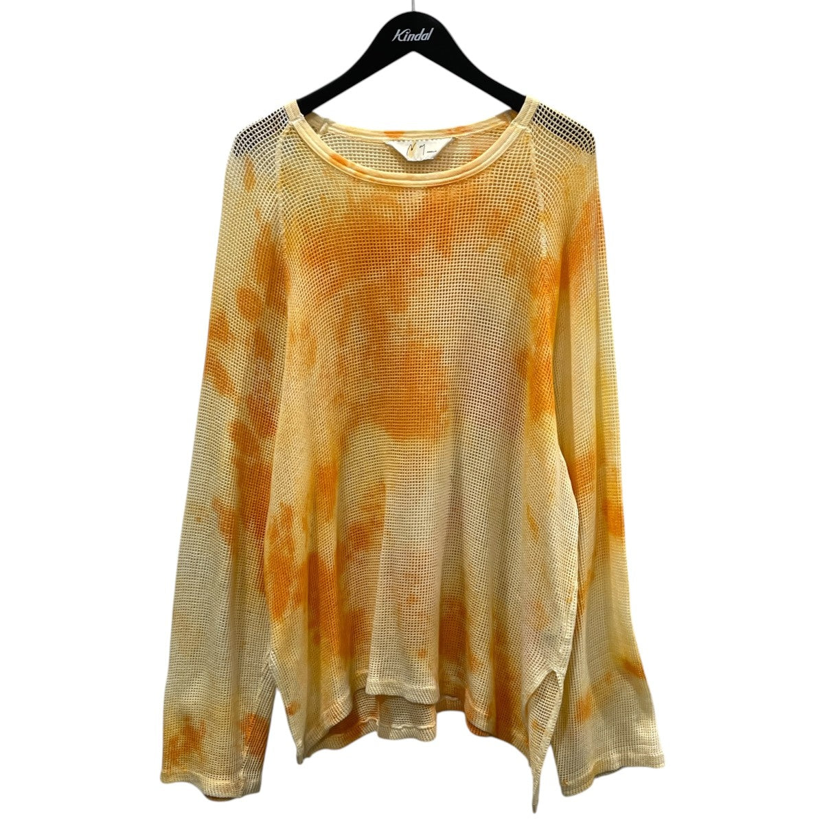 23SS 染め加工メッシュカットソー DYED MESH LS T-SHIRT ダイド メッシュ ロングスリーブ ティーシャツ ANC-CT19