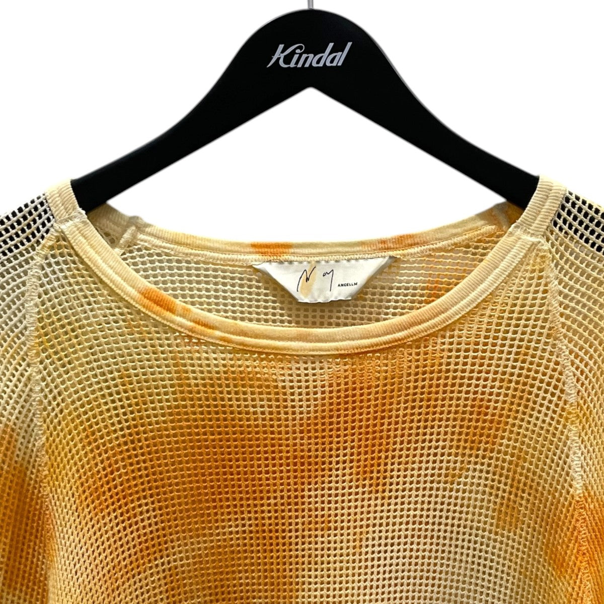 23SS 染め加工メッシュカットソー DYED MESH LS T-SHIRT ダイド メッシュ ロングスリーブ ティーシャツ ANC-CT19