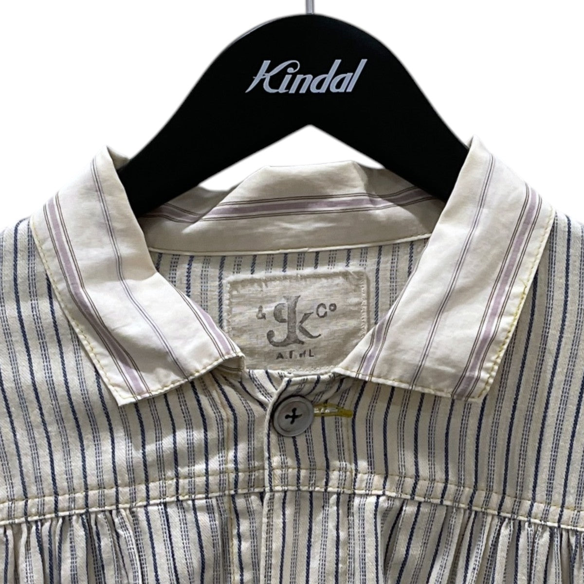 22SS ストライプ柄ジャケット Twill Stripe Gypsy Blouse 1ST JKT ツイルストライプ ジプシーブラウス 1ST JKT EK-1182