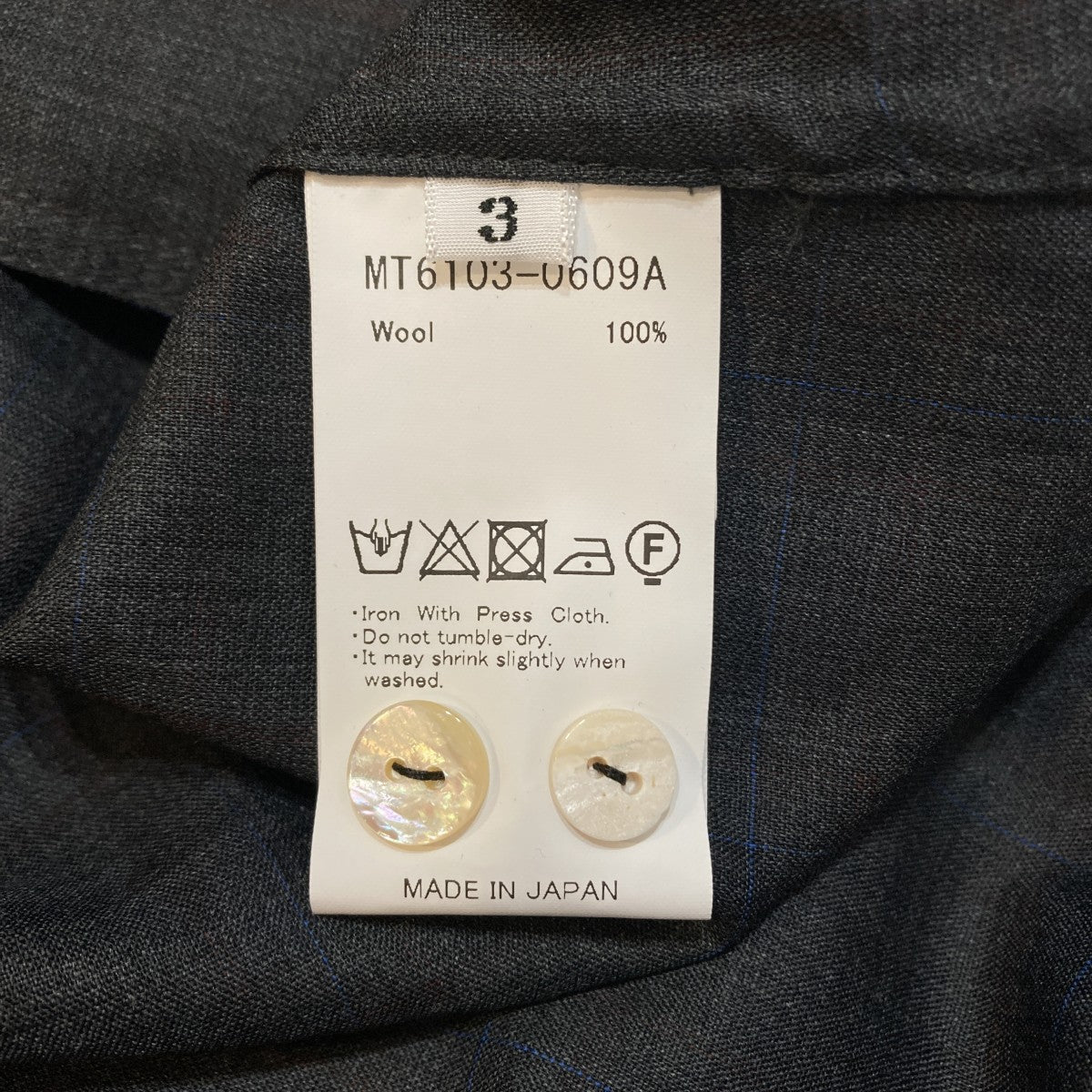26SSARTI SHIRTS H WOOL長袖ウールシャツMT610-0609A