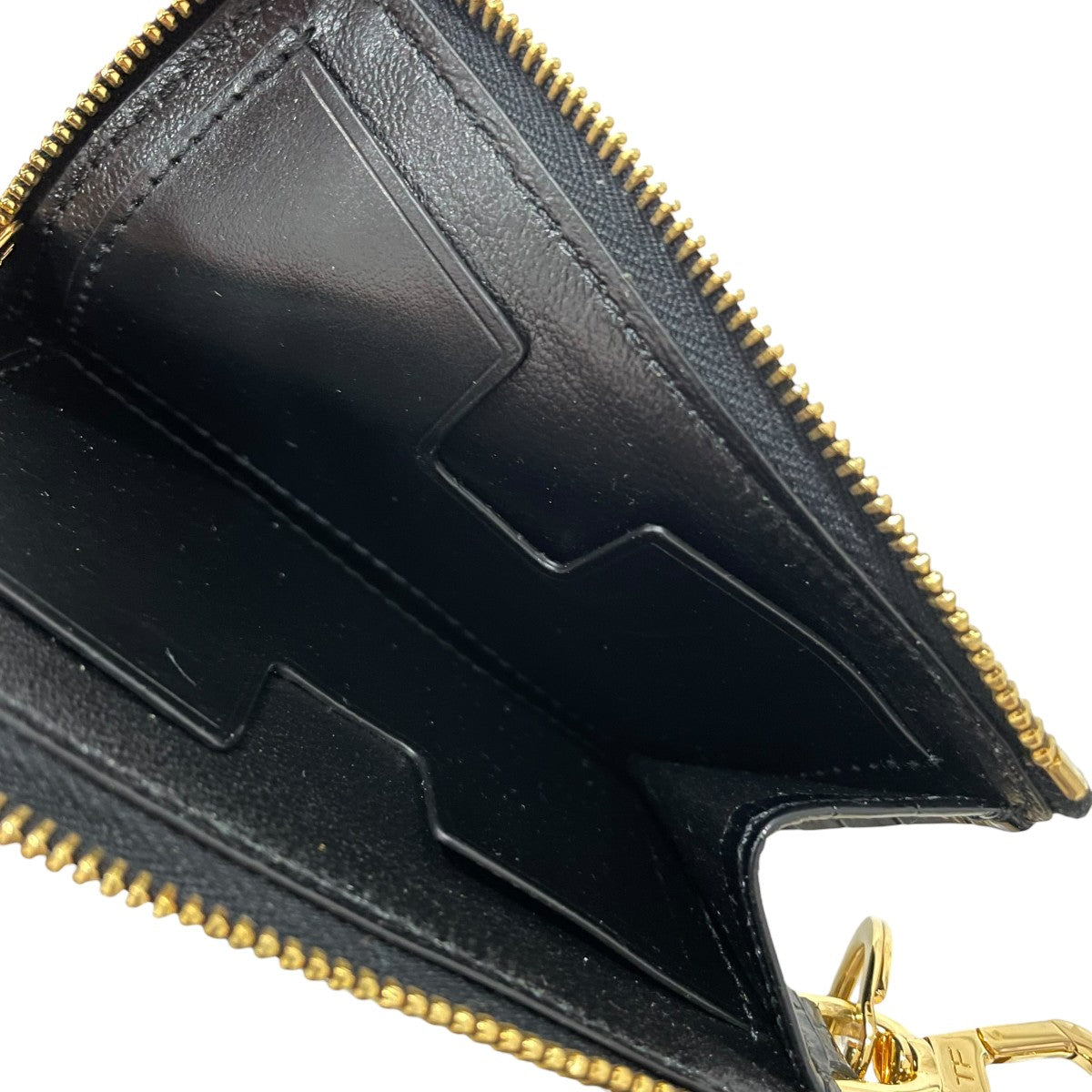 TOM FORD(トムフォード) クロコ型押しカードケース ブラック｜【公式
