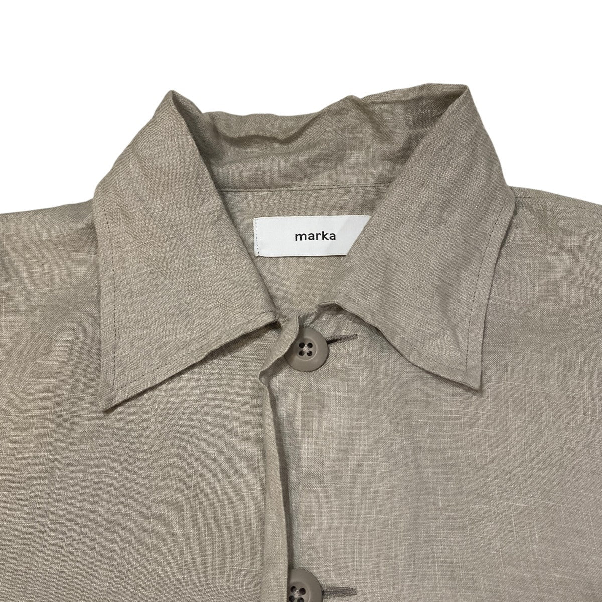 MARKA LINEN TROPICAL CPO SHIRT長袖シャツM25E37SH02C 古着・中古-3枚目のアイテム画像