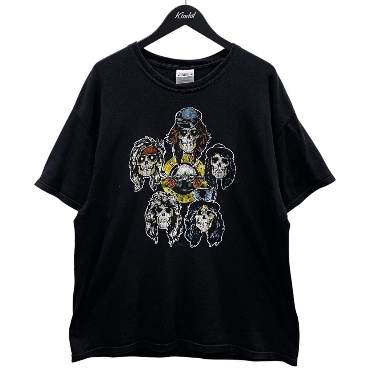2005年 プリントTシャツ Guns N’ Roses ガンズ・アンド・ローゼズ Vintage Skulls ／ 5 Heads HEAVYWEIGHT