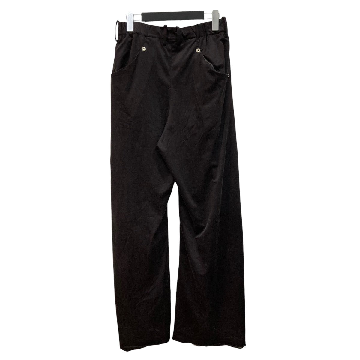 curve leg trousers cupra jerseyスラックス306441003