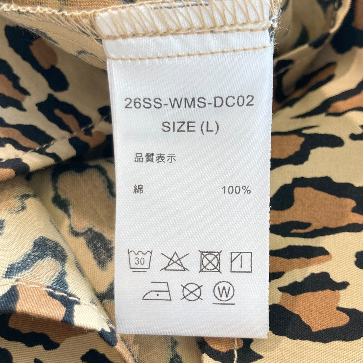 26SSDICKIES   LEOPARD WORK SHIRT半袖シャツ26SS-WMS-DC02