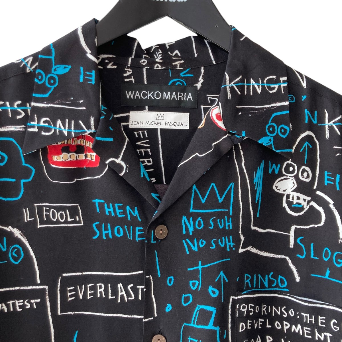 JEAN-MICHEL BASQUIAT  HAWAIIAN SHIRT総柄半袖シャツ
