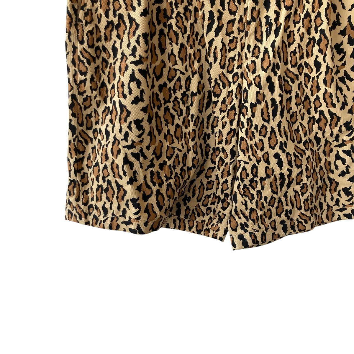 WACKO MARIA(ワコマリア) LEOPARD PLEATED SHORT TROUSERSハーフパンツ