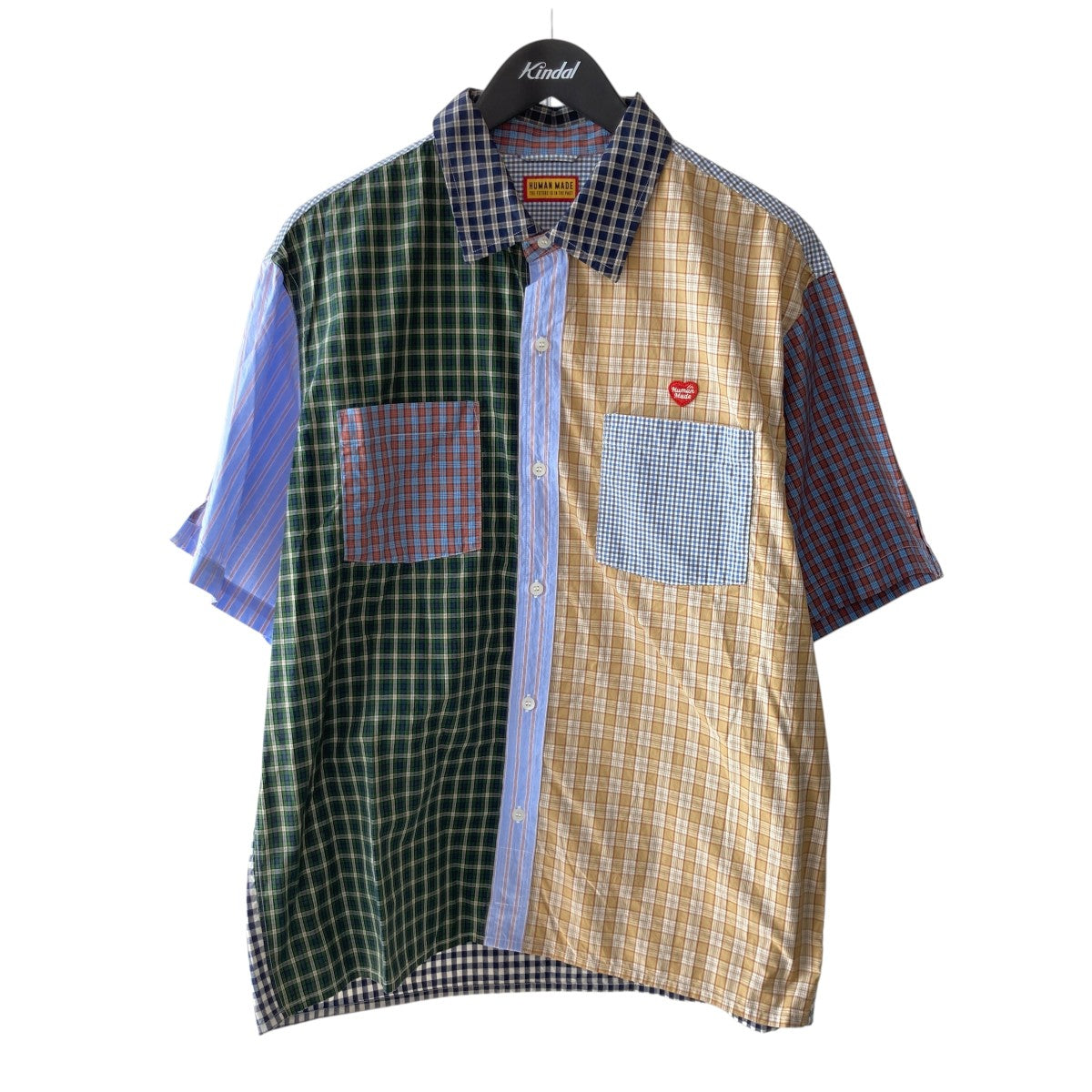 CRAZY CHECK SHIRTチェック半袖シャツHM31SH002