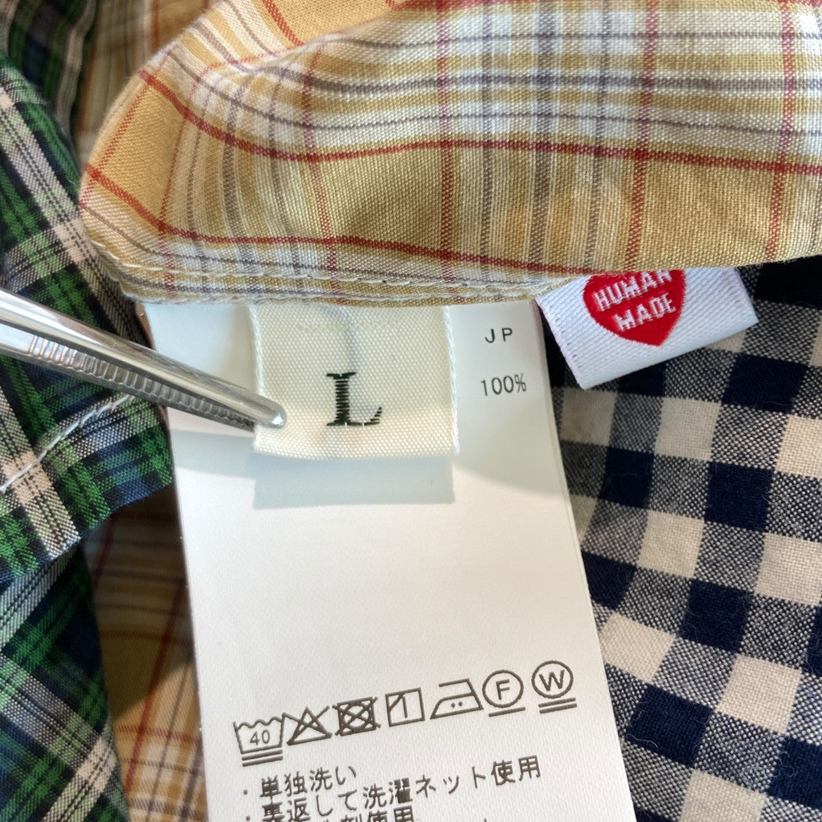 CRAZY CHECK SHIRTチェック半袖シャツHM31SH002