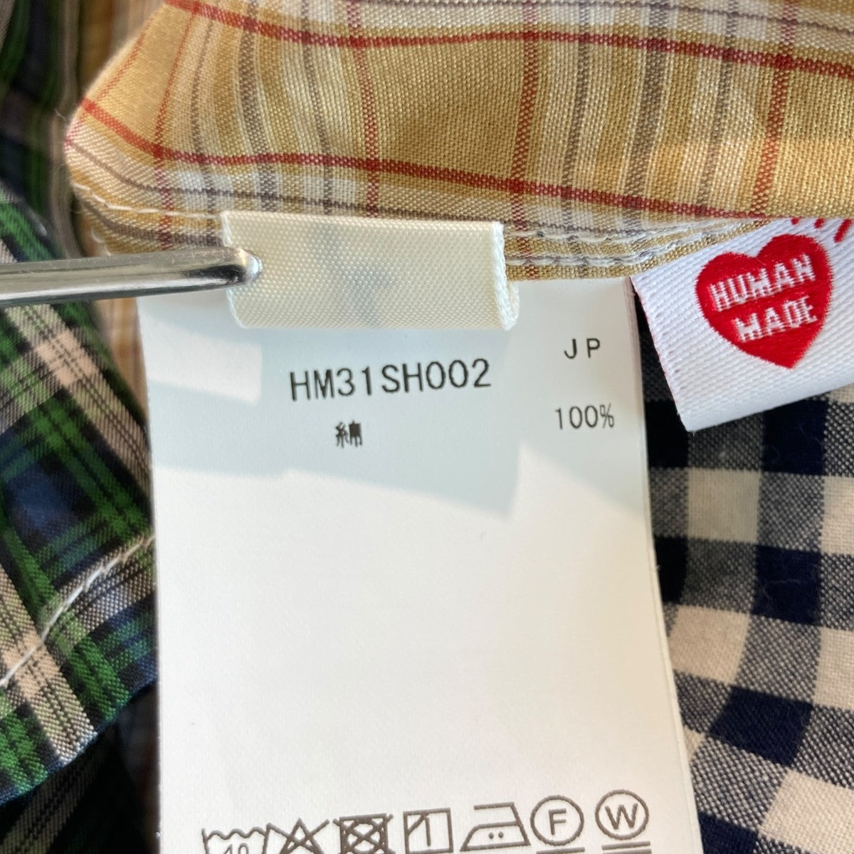 CRAZY CHECK SHIRTチェック半袖シャツHM31SH002