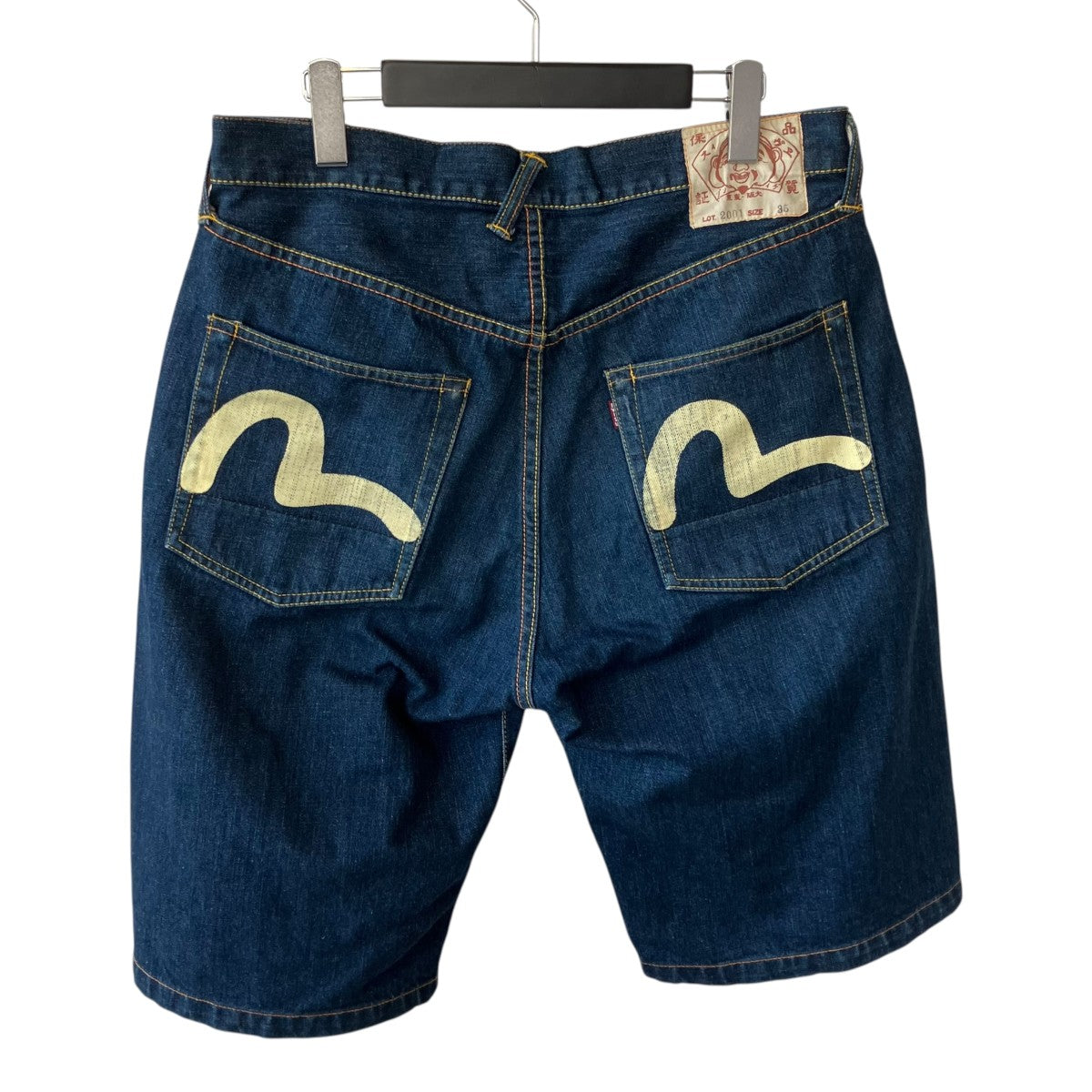 EVISU カモメデニムショートパンツ2001 古着・中古-2枚目のアイテム画像