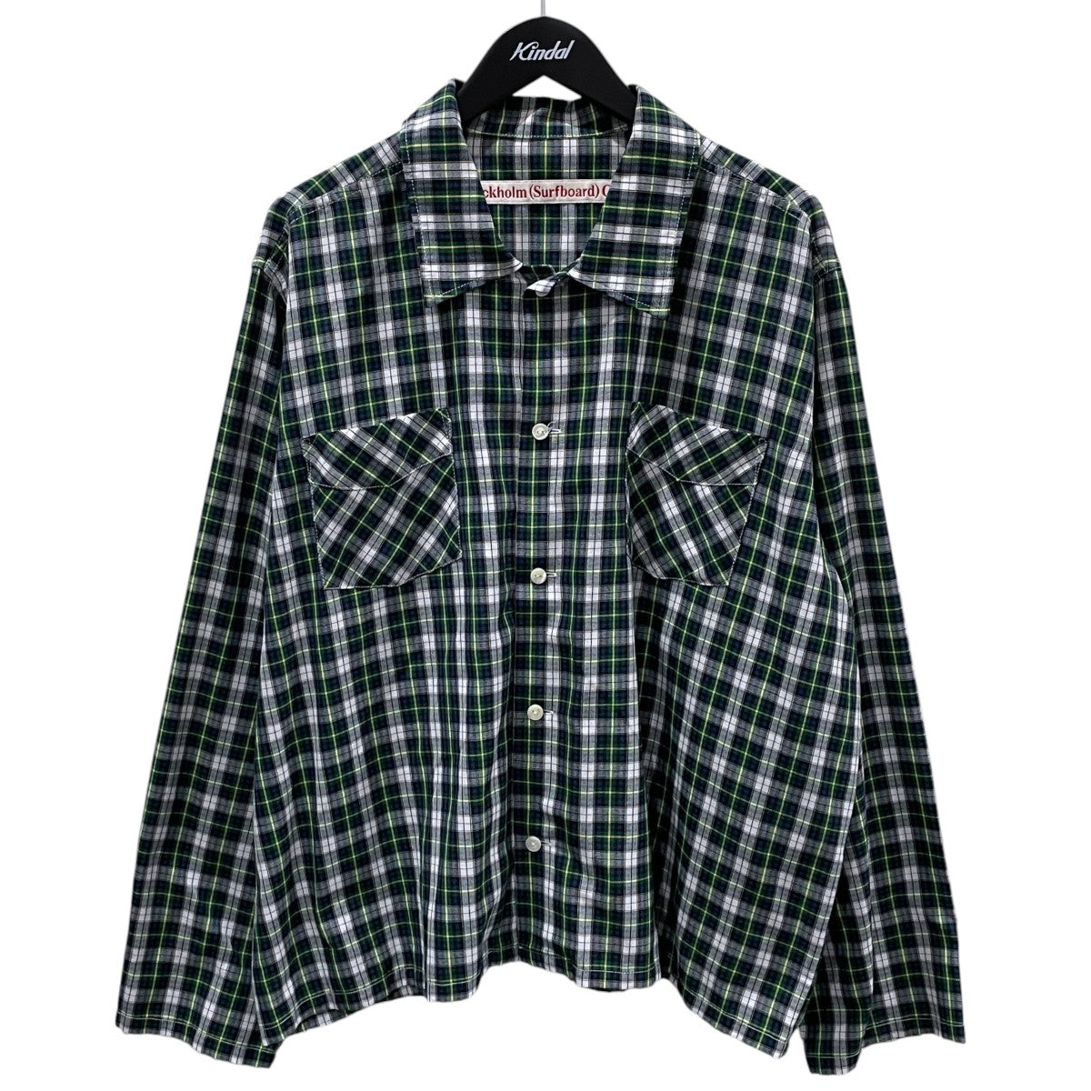 Stockholm Surfboard Club 24SS チェック柄シャツ CLUB OVERSHIRT クラブ オーバーシャツ U400008-24SS 古着・中古-1枚目のアイテム画像