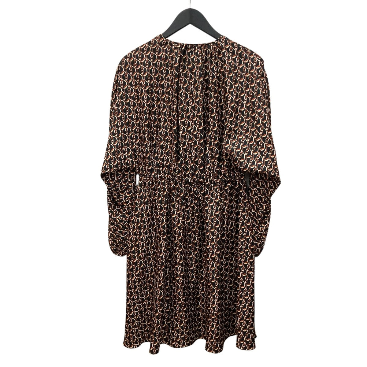 Q182 新品未使用 S グッチ タグ付き イタリア製 ワンピース レディース GUCCI(グッチ) 長袖ワンピース776386 776386 ブラウン サイズ 40