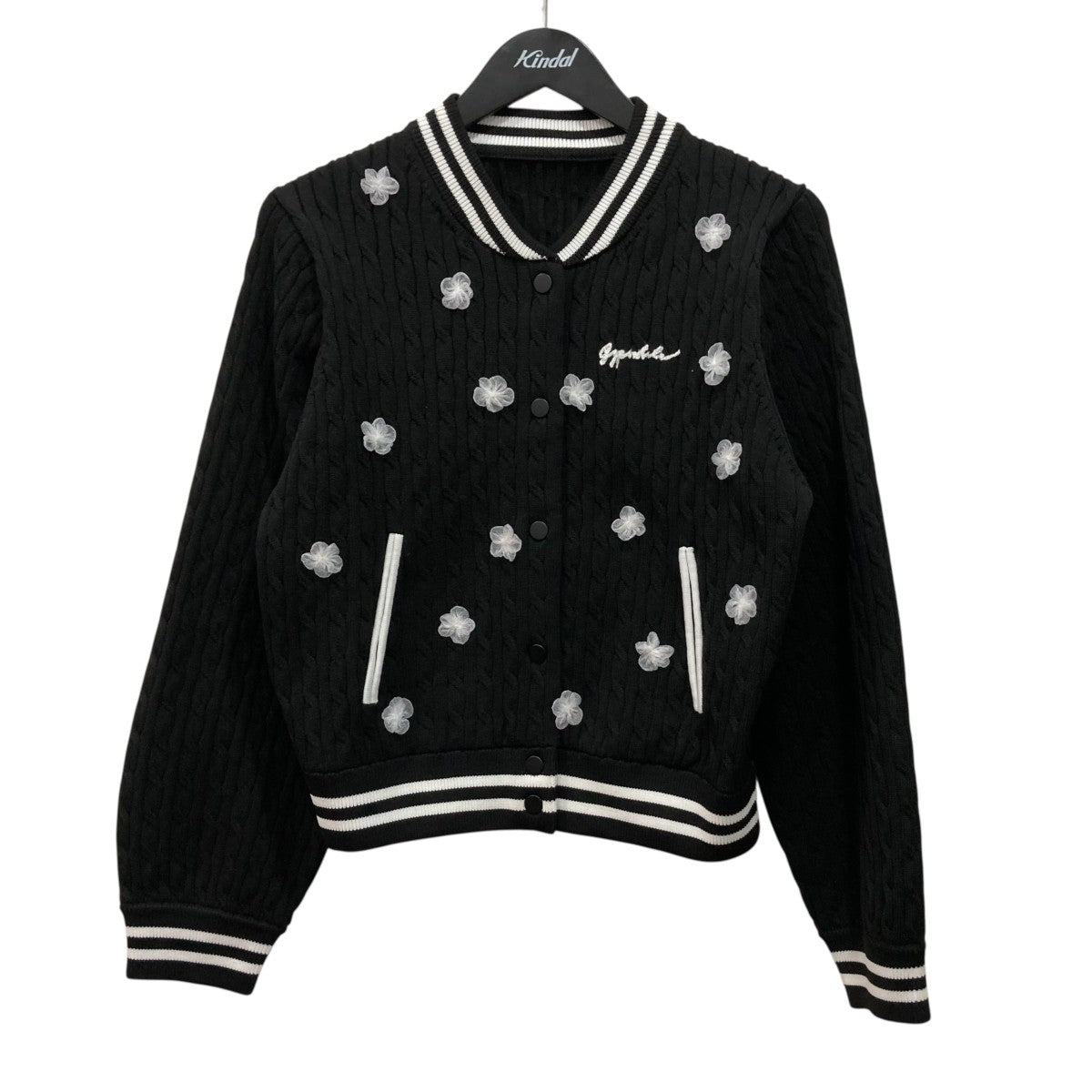 Cable Flower BlousonニットブルゾンGPG-609