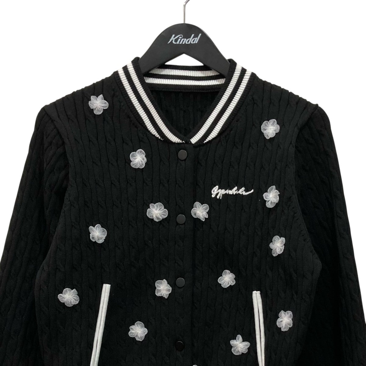 Cable Flower BlousonニットブルゾンGPG-609