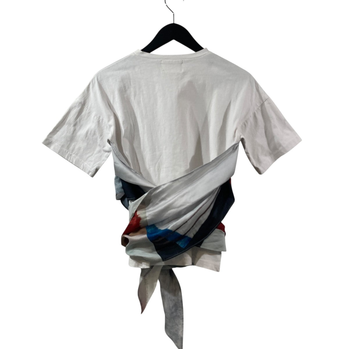 MEDI DRAWING UNEVEN TEE FアートTシャツ028130320