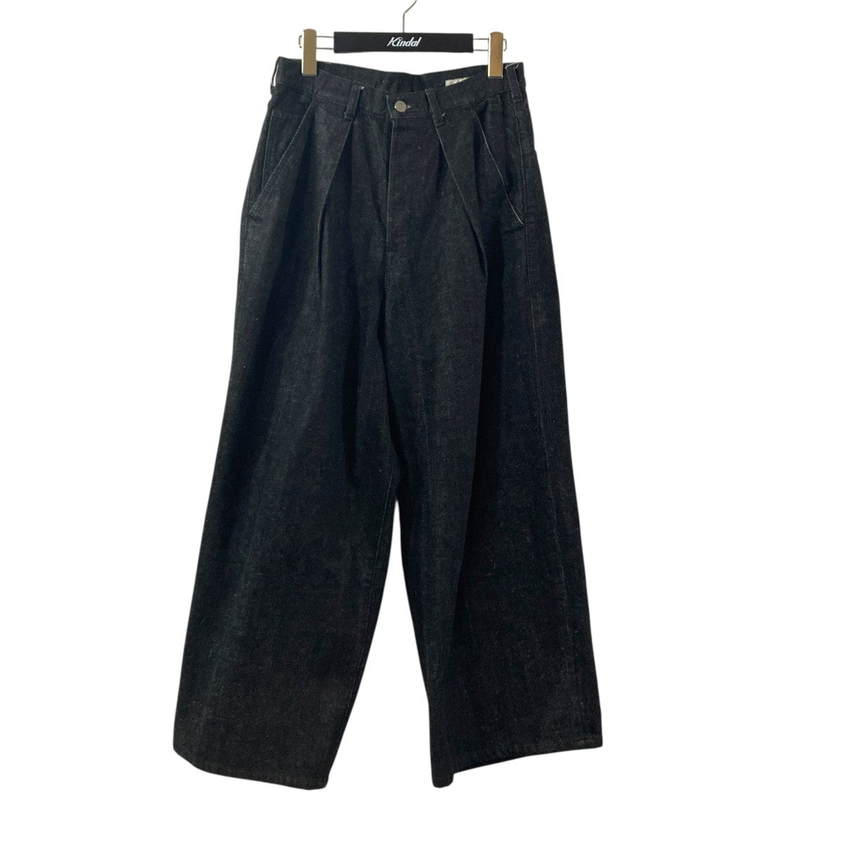 KIMONO DENIM PLEATED WIDE DENIMデニムパンツA23C-06PT01C