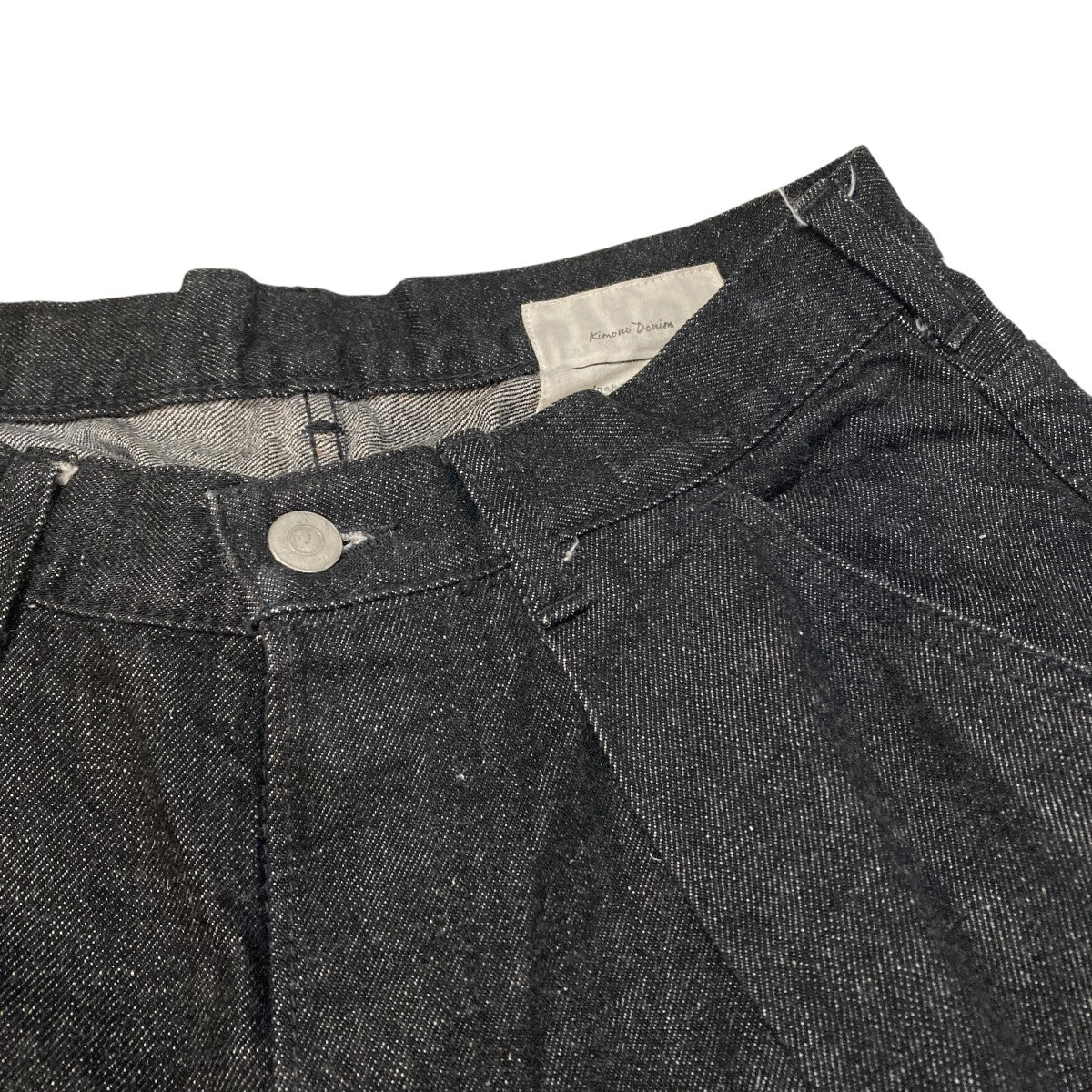 KIMONO DENIM PLEATED WIDE DENIMデニムパンツA23C-06PT01C