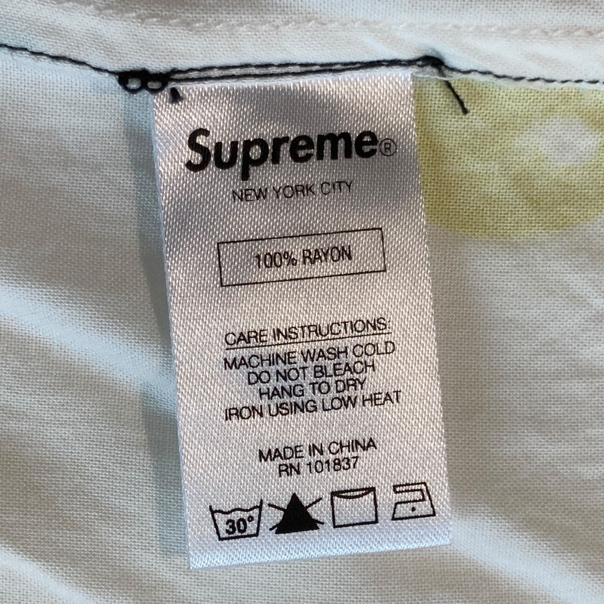 Supreme Deep Space Rayon S／S Shirt半袖シャツ 古着・中古-6枚目のアイテム画像