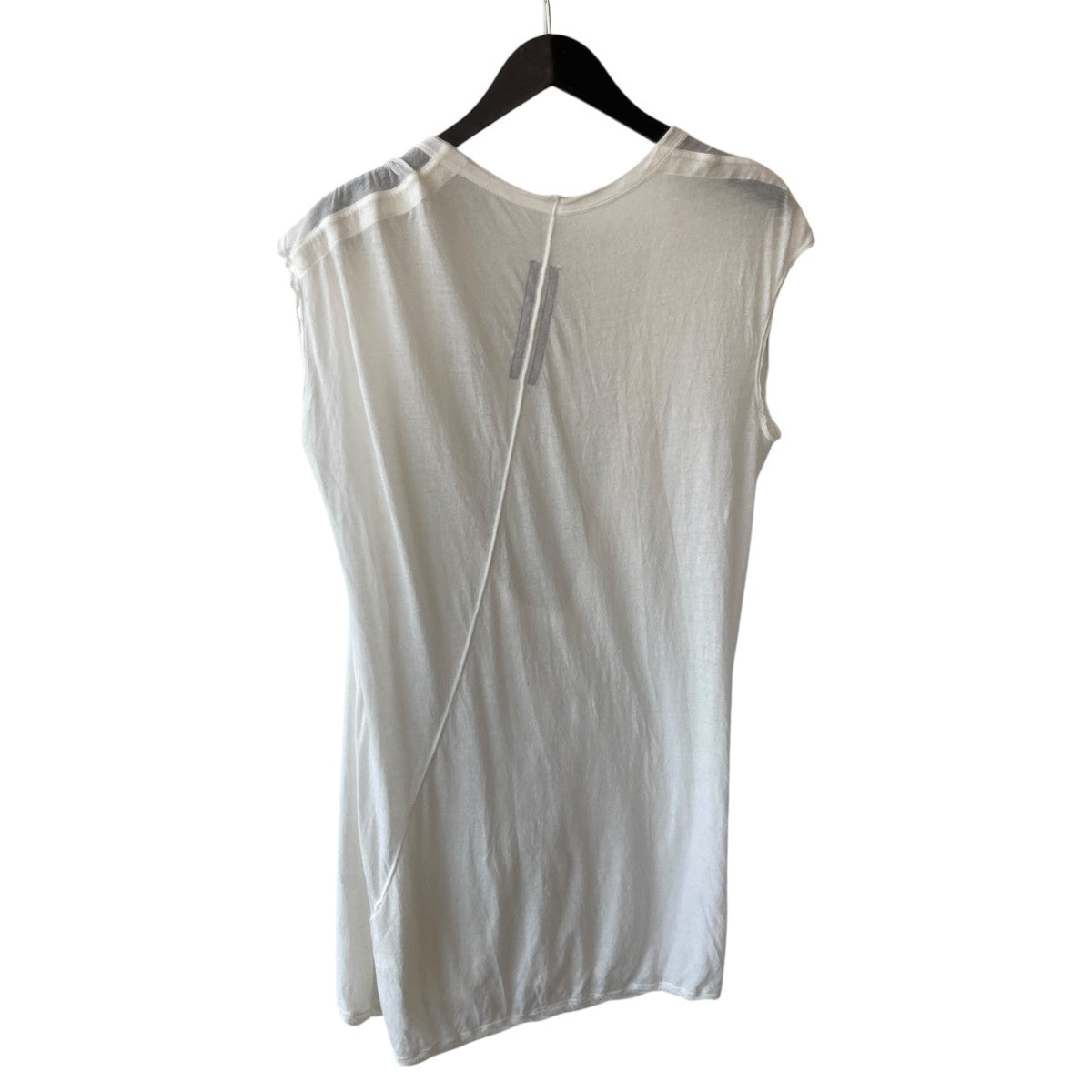 RICK OWENS 20AWタイロンVネックノースリーブカットソーRU20F3157-UC 古着・中古-2枚目のアイテム画像
