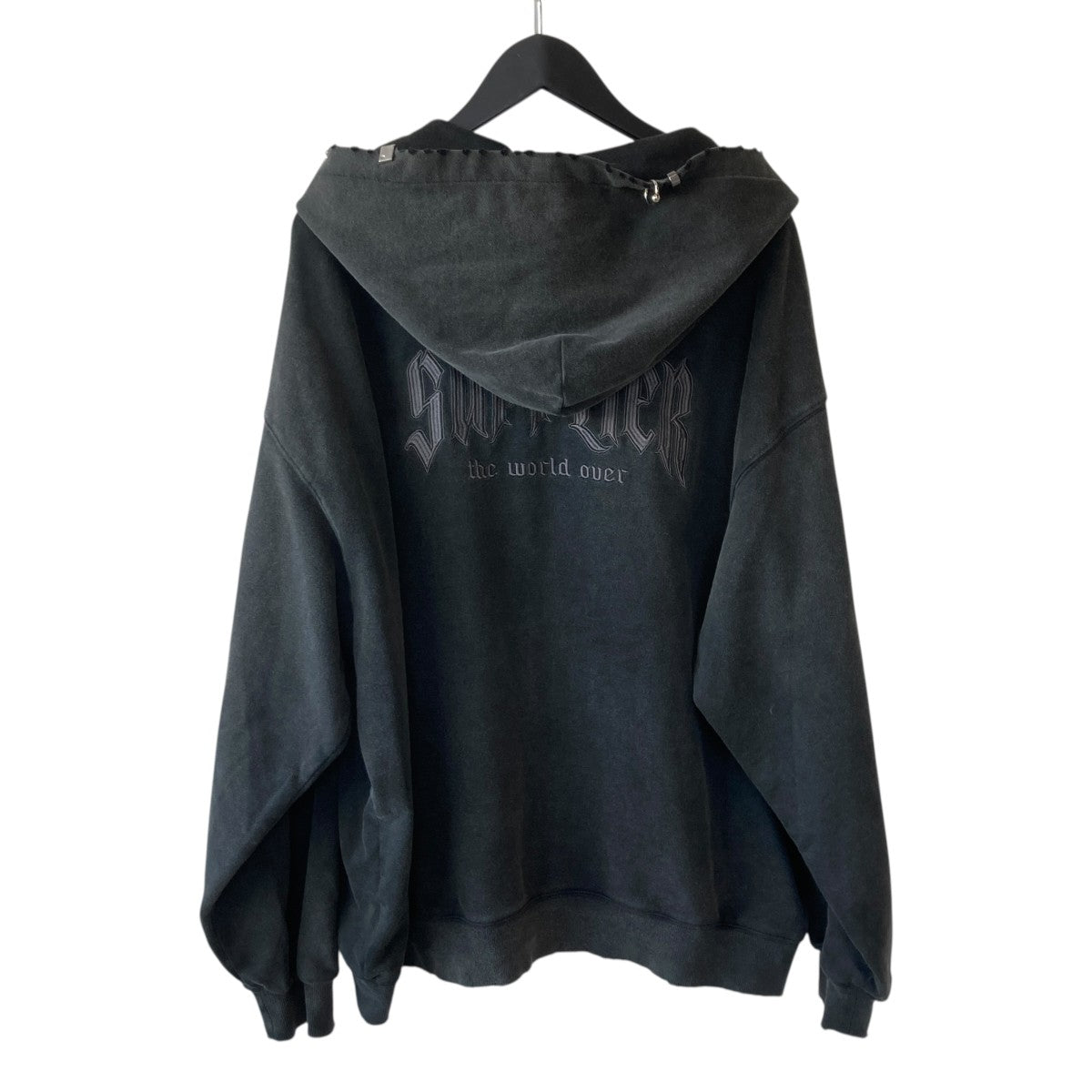 Vintage Wash Pierced Zip Hoodieジップパーカー
