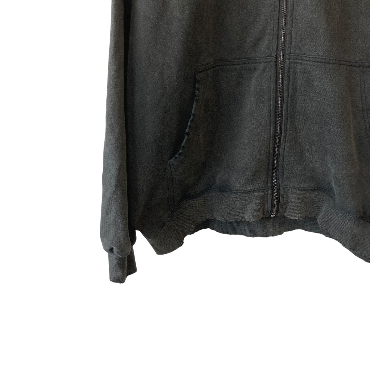 Vintage Wash Pierced Zip Hoodieジップパーカー