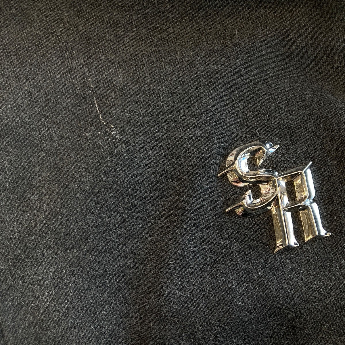 Vintage Wash Pierced Zip Hoodieジップパーカー