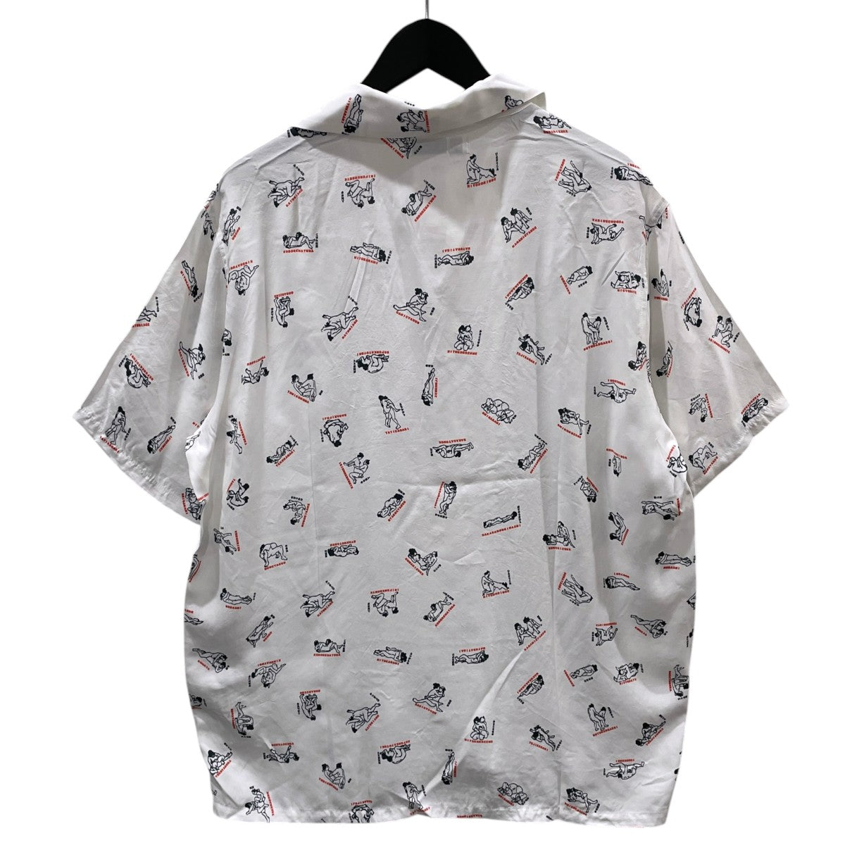 18SS オープンカラー半袖シャツ アロハシャツ 48 ways sex Hawaiian shirt 四十八手 アロハシャツ L-S1834